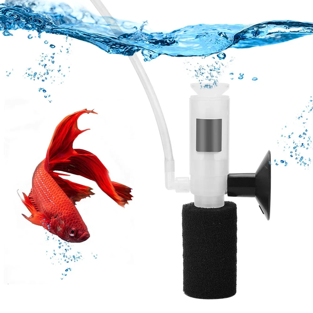 Marine Aquarium Mini - Fish tank small soundless pneumatic filter
