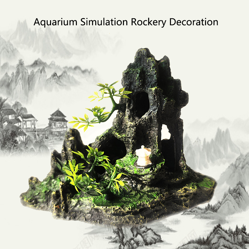 Marine Aquarium Hobby - Resin Aquarium Rockery Mountain Decoration Artificial