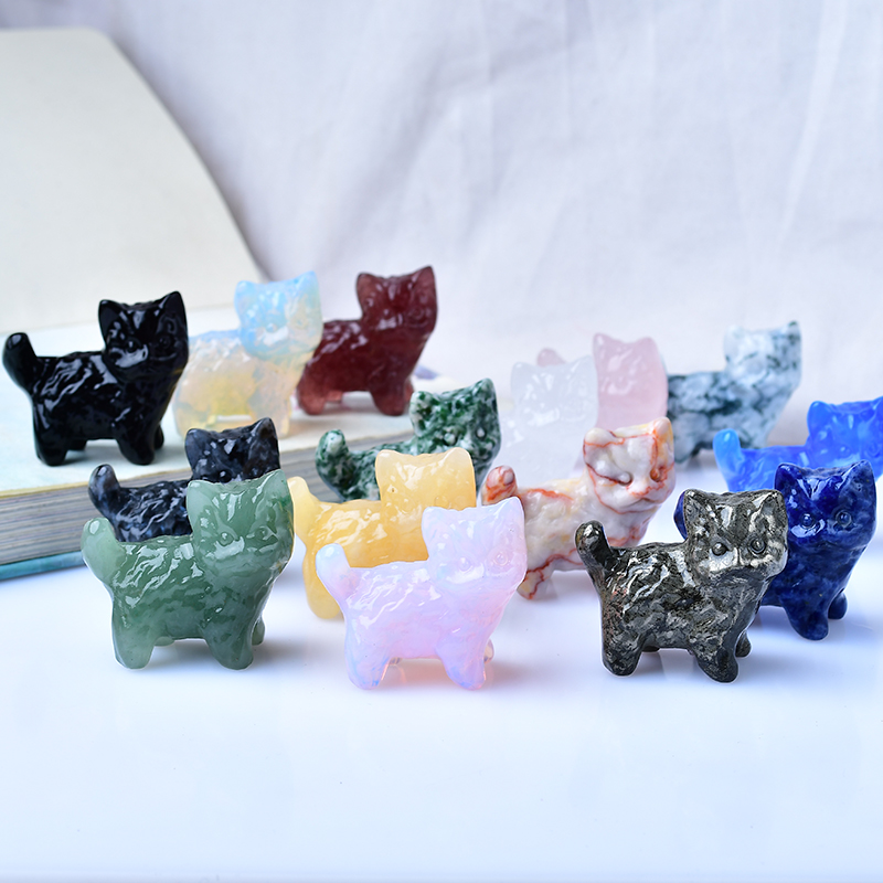 Marine Aquarium Hobby - 1pc Kitten Carving Piece Decoration Witchy