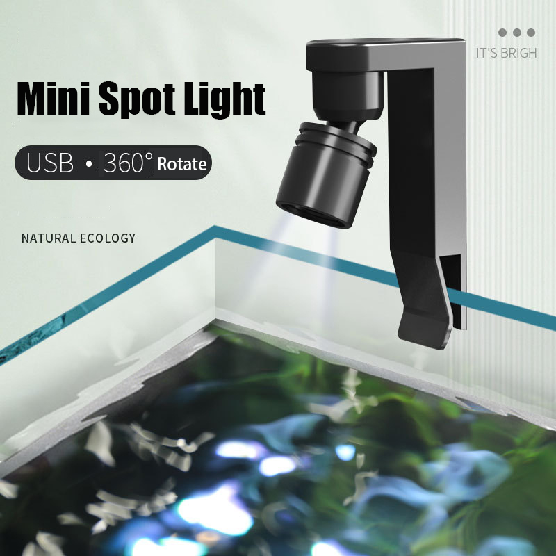 Marine Aquarium Mini - USB Clamp Light Waterproof White/Yellow Color