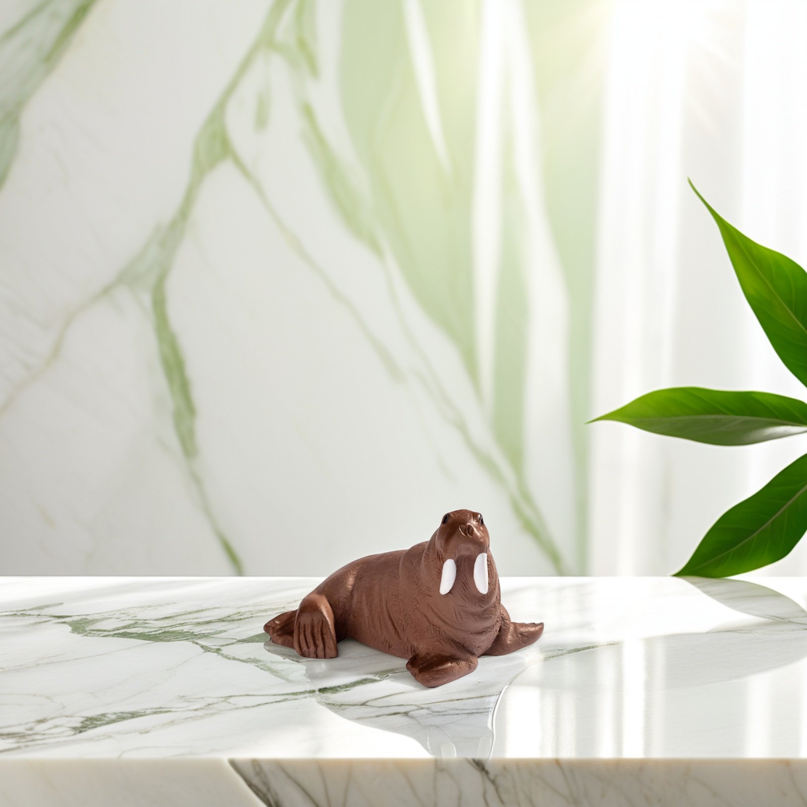 Marine Aquarium Mini - 2Pcs Mini Resin Walrus Marine Animal