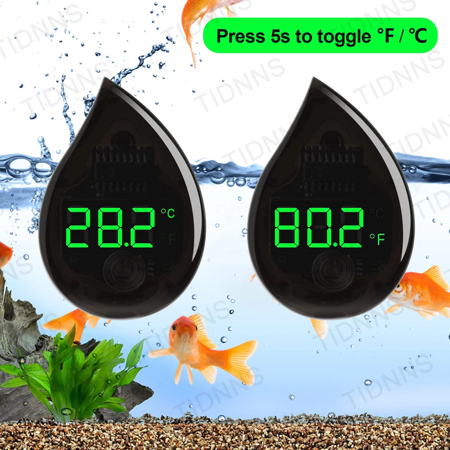Aquarium Self-Adhesive Thermom - Marine Aquarium Mini recension och pris