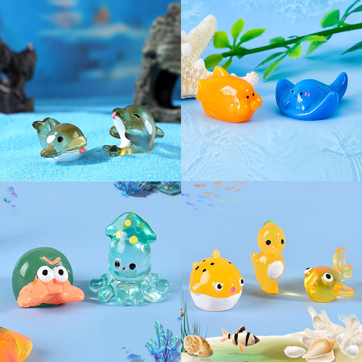 Mini Ocean Resin Animals Tiny  - Marine Aquarium Mini recension och pris