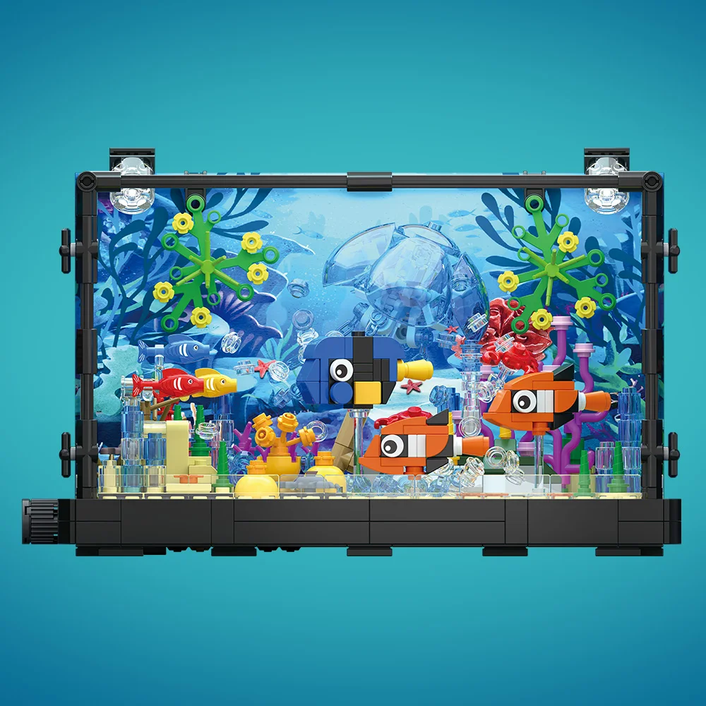 Fish Tank Building Block Set w - Marine Aquarium Aquascape recension och pris