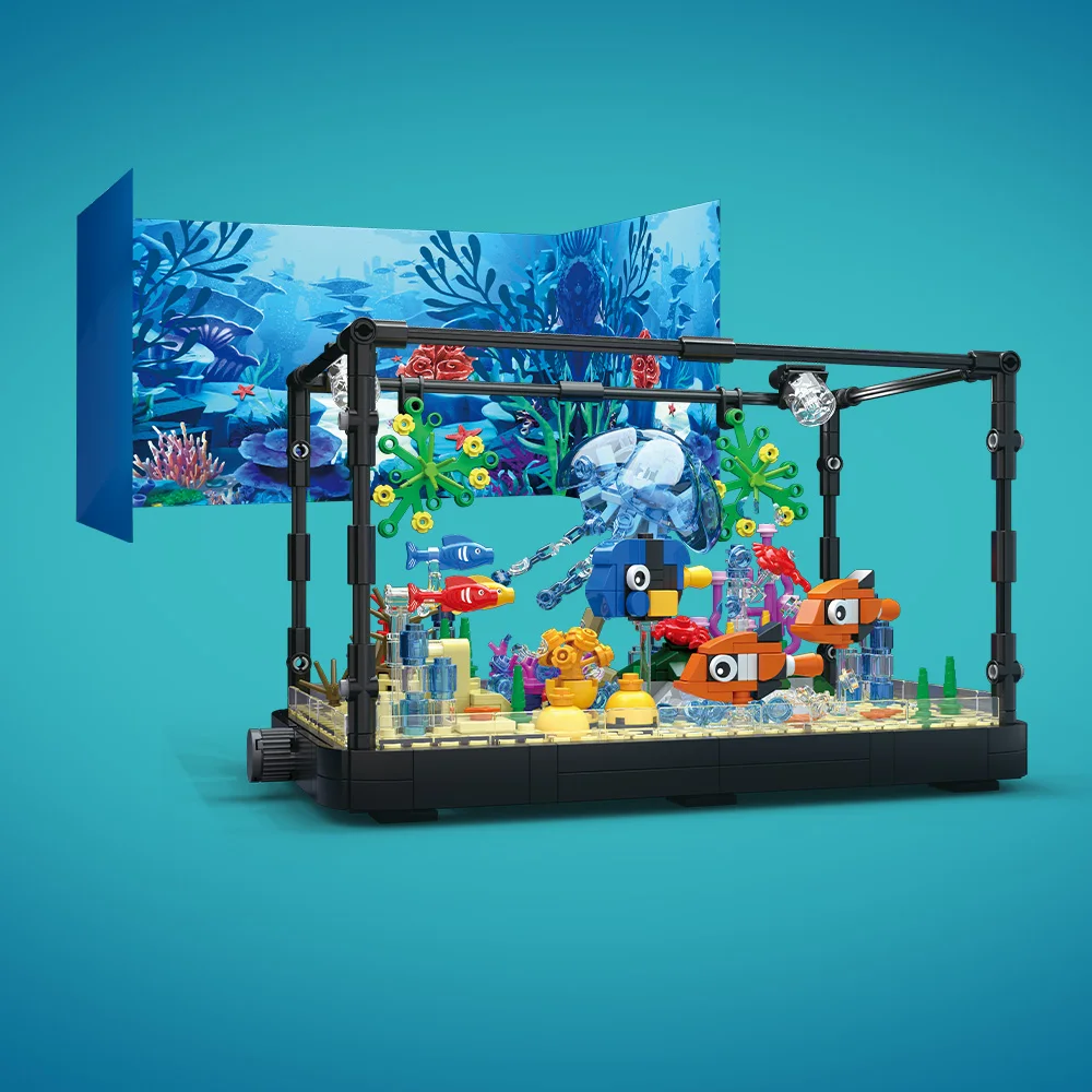 Fish Tank Building Block Set w - Marine Aquarium Aquascape recension och pris