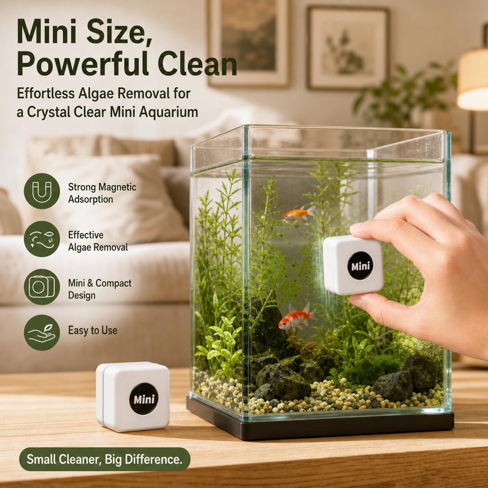 Magnetic Aquarium Glass Cleane - Marine Aquarium Glass Scraper recension och pris