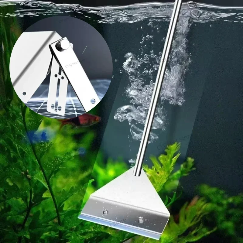 Fish Tank Cleaning Tool Flat S - Marine Aquarium Glass Scraper recension och pris