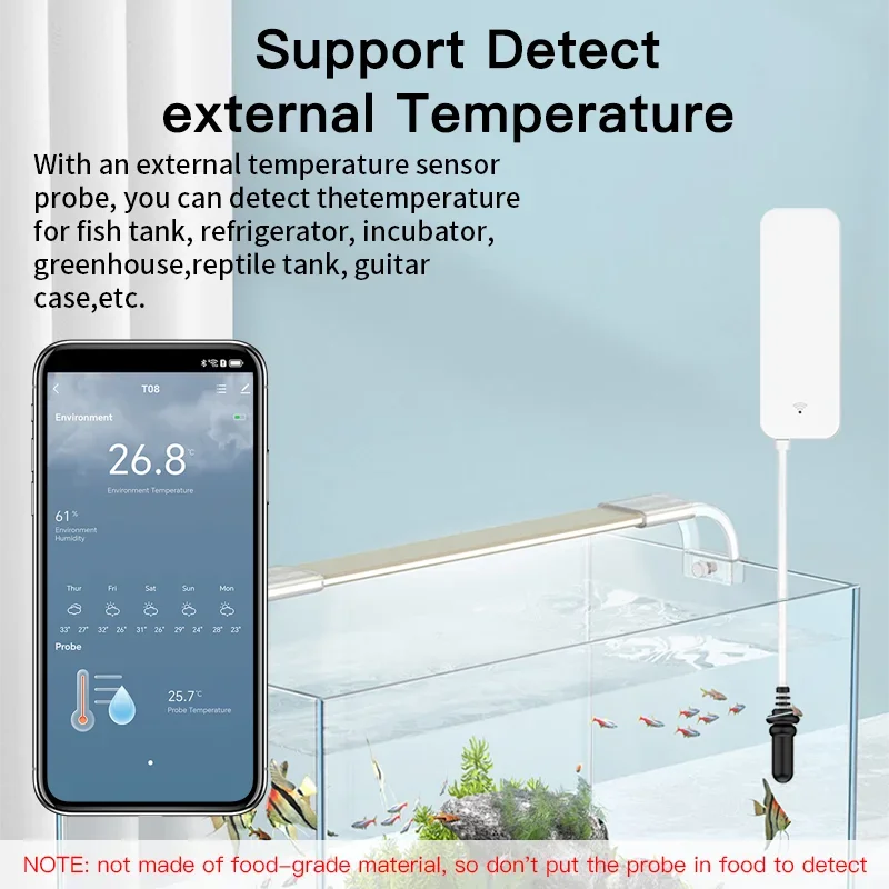 Tuya WiFi Temperature Humidity - Aquarium Marine Plants recension och pris