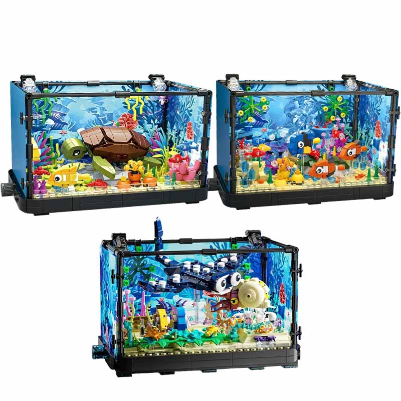 Fish Tank Building Block Set w - Marine Aquarium Aquascape recension och pris