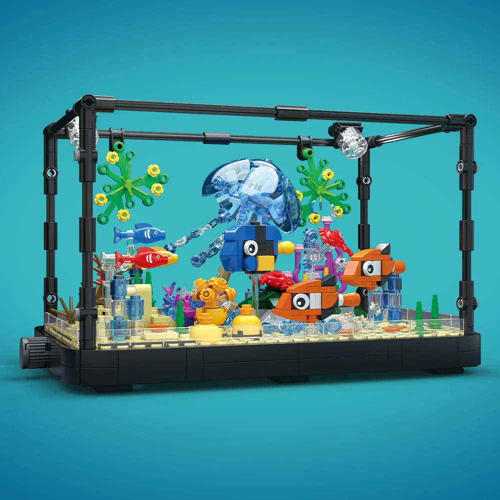 Fish Tank Building Block Set w - Marine Aquarium Aquascape recension och pris