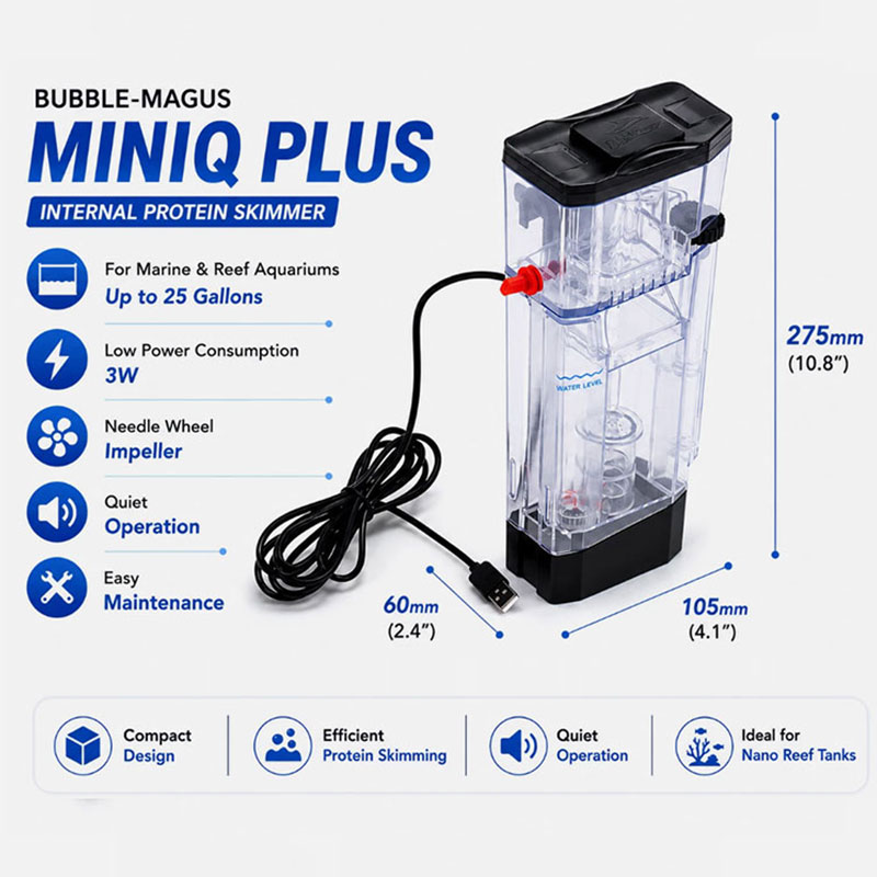 Bubble Magus MiniQ Plus Nano R - Protein Skimmer Hang On recension och pris