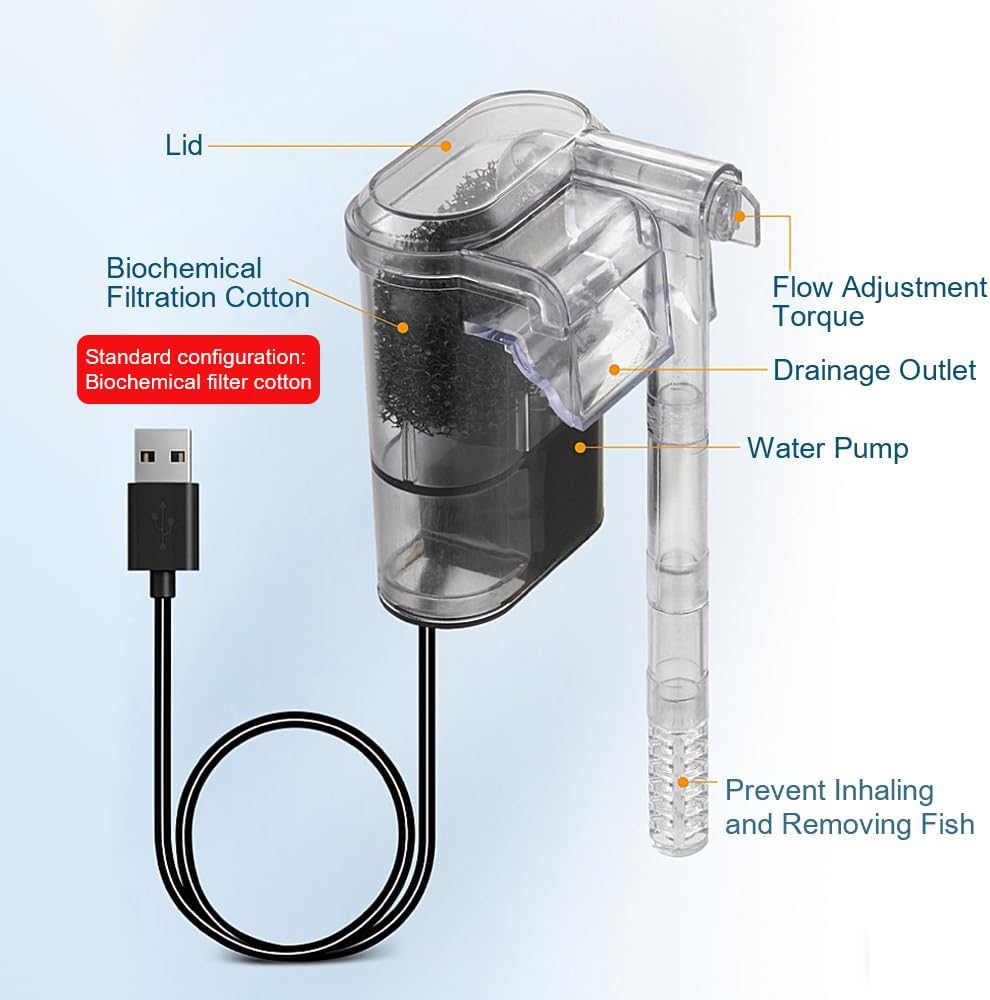New Aquarium Hanging Filter Mi - Marine Aquarium Mini recension och pris